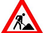 Bauarbeiten und Verkehrssperrung
